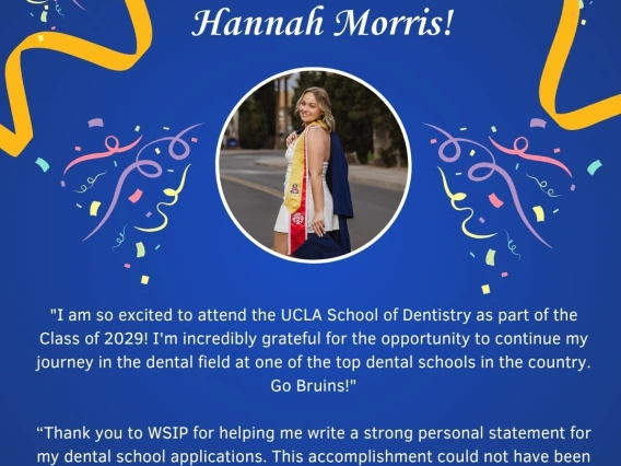 Congratulations Hanna Morris